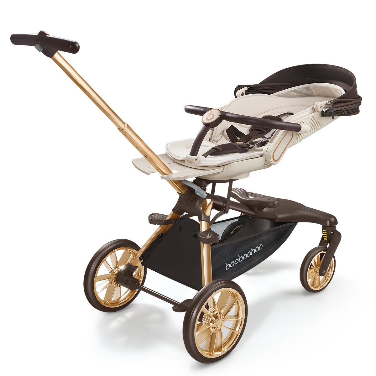 Baobaohao V16max Baby Stroller All Terrain Wheels Trolley 2 Way Magic Stroller Foldable Lightweight Travel Pram for Newborn Kids