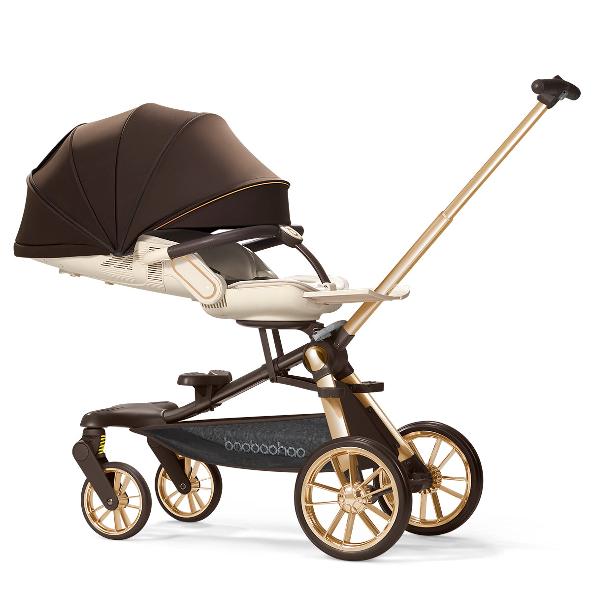 Baobaohao V16max Baby Stroller All Terrain Wheels Trolley 2 Way Magic Stroller Foldable Lightweight Travel Pram for Newborn Kids