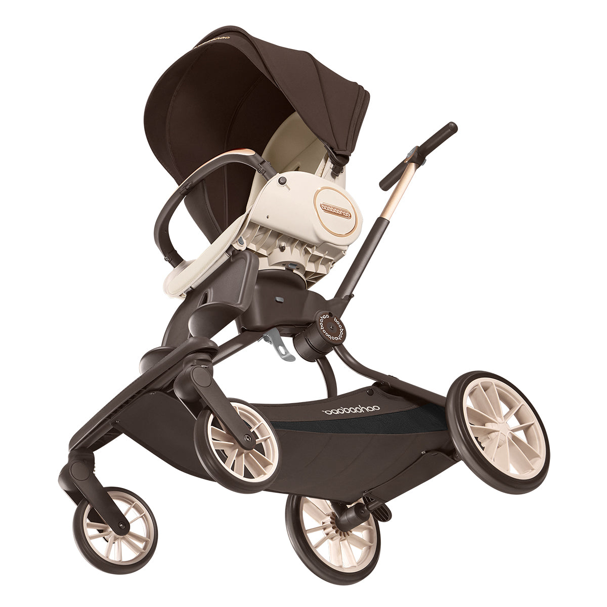 Baobaohao V9max Baby Stroller All Terrain Wheels 2 Way Trolley Lightweight Foldable Pram for Newborn Toddler Kids