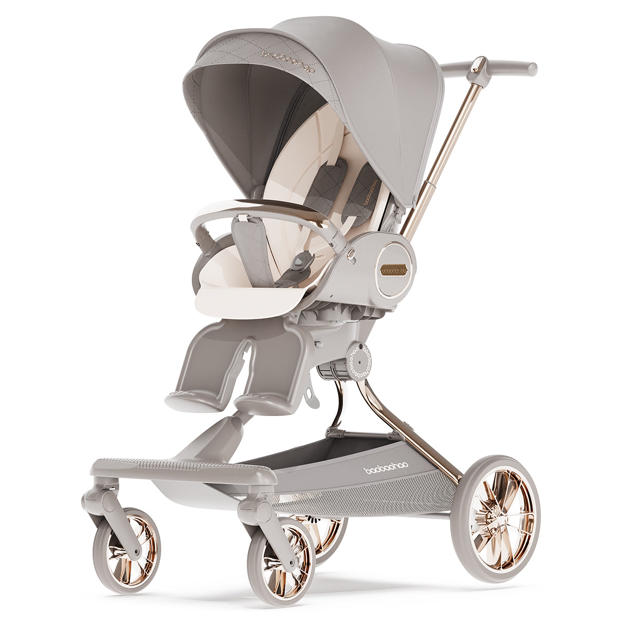 Baobaohao V9max Baby Stroller All Terrain Wheels 2 Way Trolley Lightweight Foldable Pram for Newborn Toddler Kids